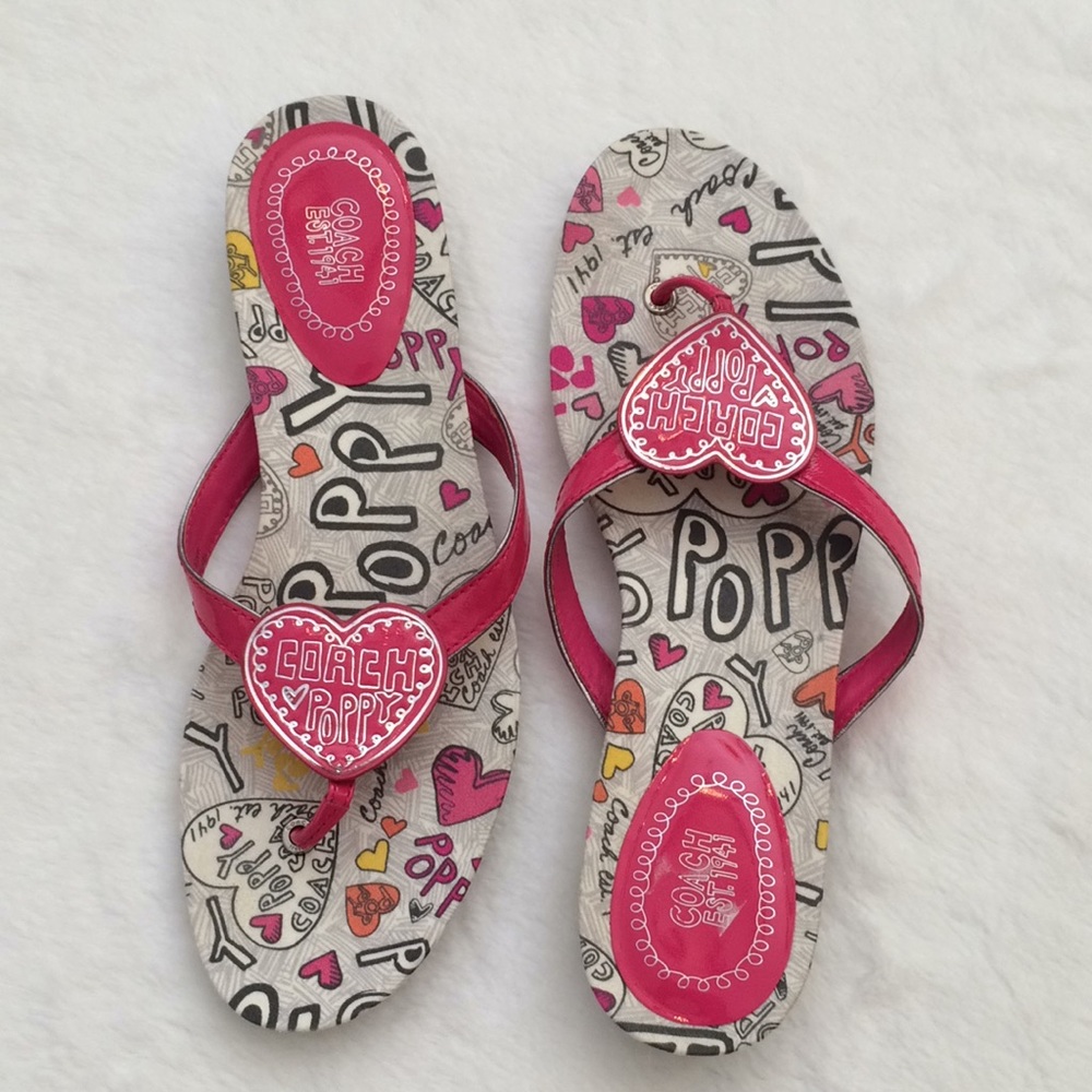 Coach Poppy Sophie flip flops